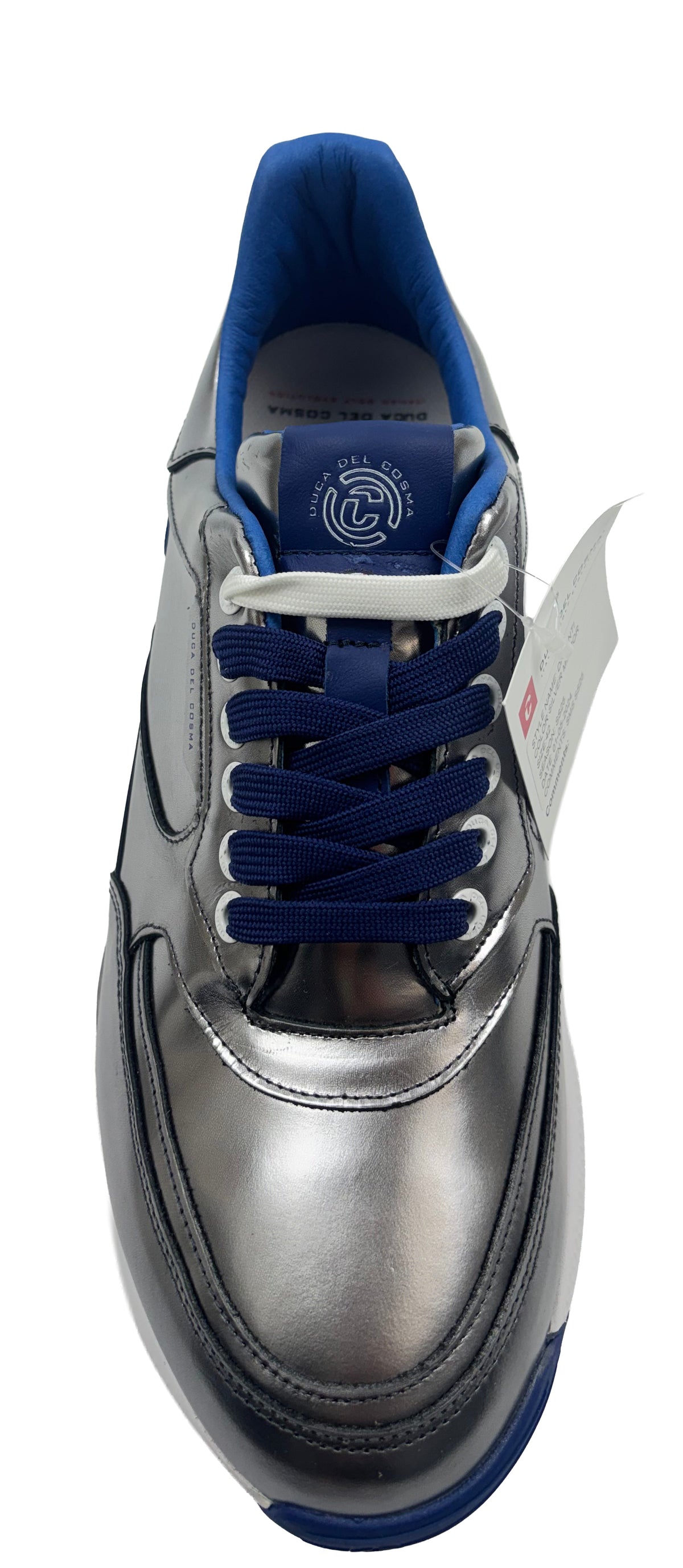 Duca Del Cosma Davanti Spikeless Golf Shoes - SAMPLE - Silver Mirror