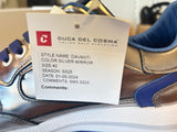 Duca Del Cosma Davanti Spikeless Golf Shoes - SAMPLE - Silver Mirror