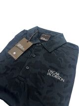 Oscar Jacobson Fairmile Tour Tech Vent Camo Golf Polo Shirt - Black