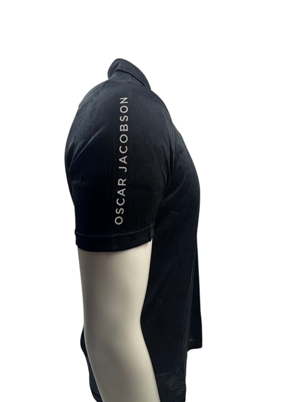 Oscar Jacobson Fairmile Tour Tech Vent Camo Golf Polo Shirt - Black