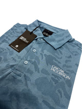 Oscar Jacobson Fairmile Tour Tech Vent Camo Golf Polo Shirt - Nautical