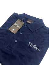 Oscar Jacobson Fairmile Tour Tech Vent Camo Golf Polo Shirt - Navy