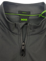 BOSS Golf Performance Stretch Lightweight 1/4 Zip Midlayer - Grey