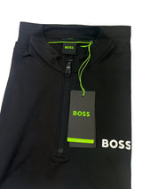 BOSS Golf Performance Stretch Lightweight 1/4 Zip Midlayer - Black