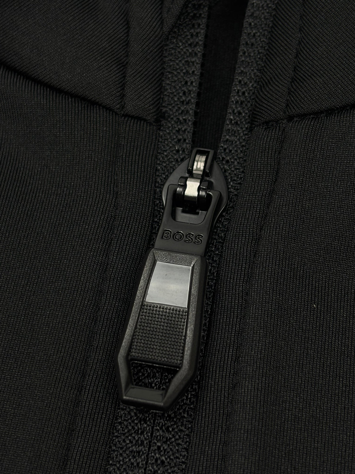 BOSS Golf Performance Stretch Lightweight 1/4 Zip Midlayer - Black