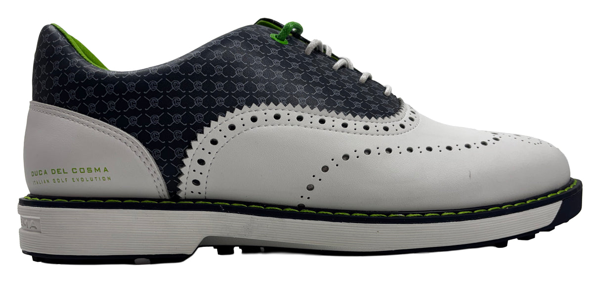 Duca Del Cosma Dandy Leggero Golf Shoes - SAMPLE - White / Navy
