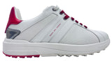 Duca Del Cosma Tesino Spikeless Golf Shoes - SAMPLE - White / Red