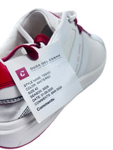 Duca Del Cosma Tesino Spikeless Golf Shoes - SAMPLE - White / Red