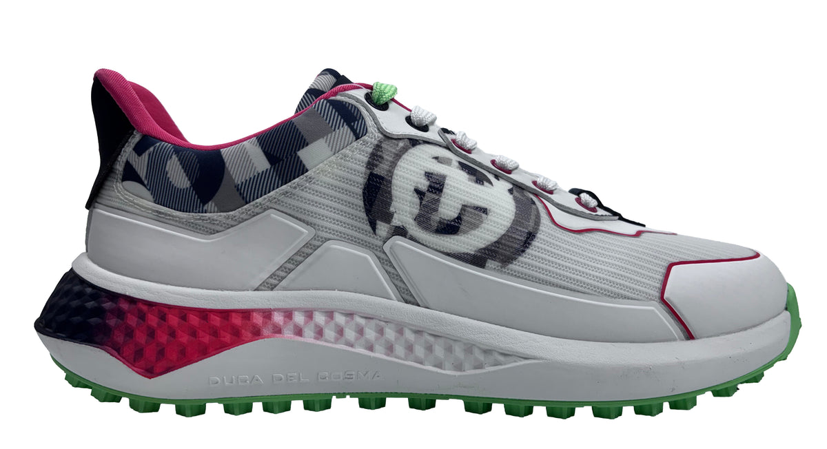 Duca Del Cosma Rimini Spikeless Golf Shoes - SAMPLE - White / Multi