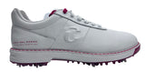 Duca Del Cosma Bosco Pro Spiked Golf Shoes - SAMPLE - White / Red