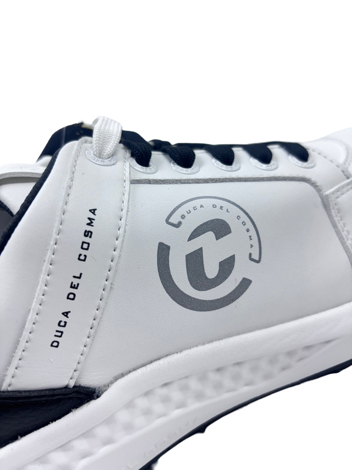 Duca Del Cosma Novara Spikeless Golf Shoes - SAMPLE - White / Black / Black