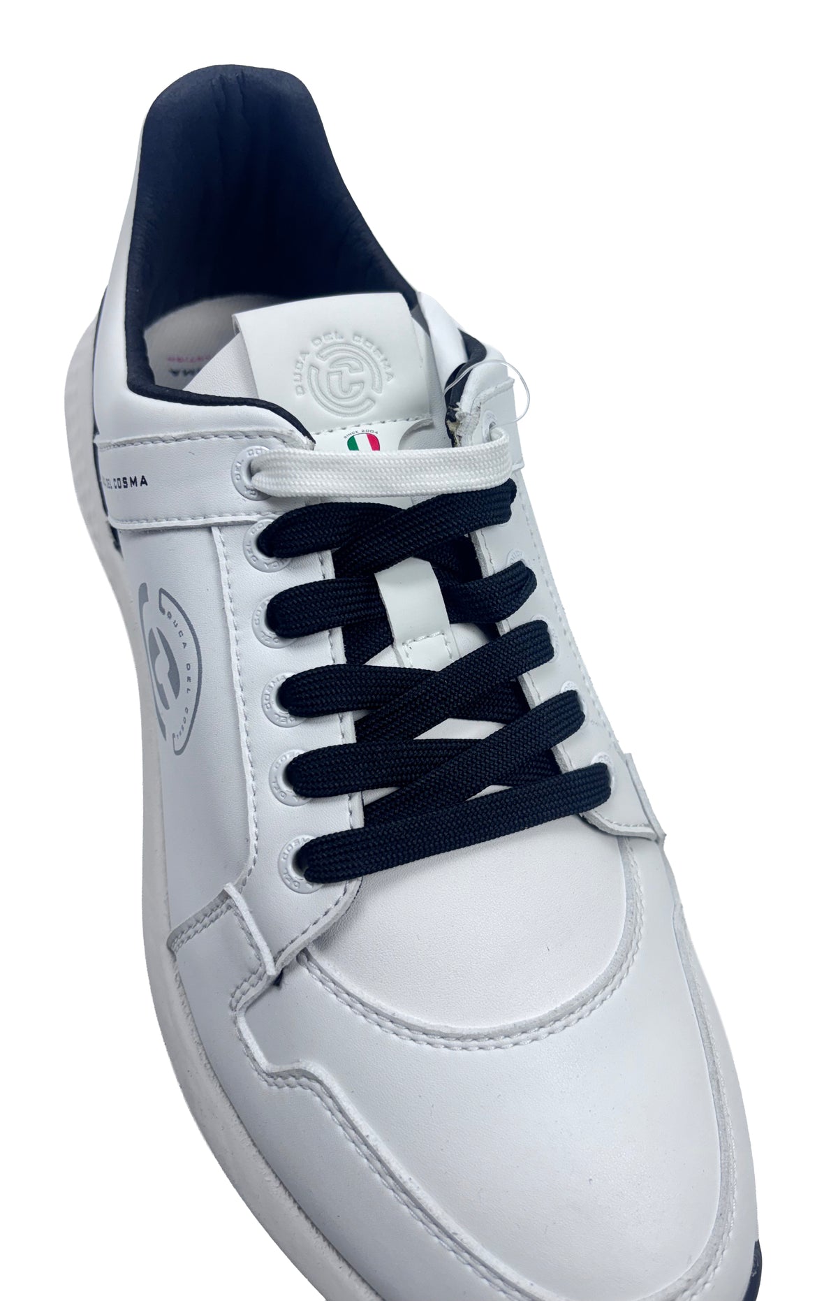 Duca Del Cosma Novara Spikeless Golf Shoes - SAMPLE - White / Black / Black