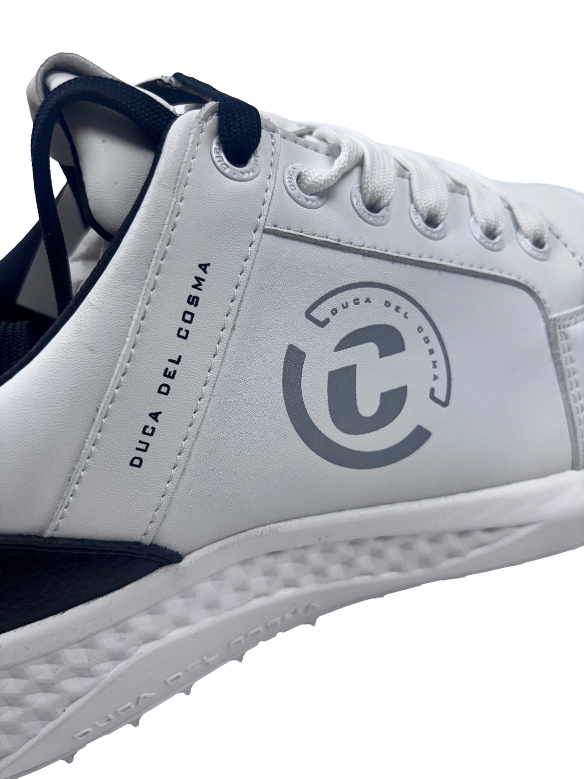Duca Del Cosma Novara Spikeless Golf Shoes - SAMPLE - White / Black