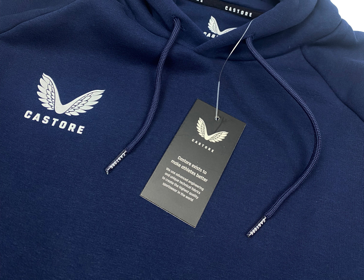 Castore Brush Back Overhead Hoodie - Navy