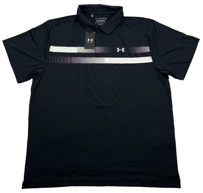 Under Armour Golf Performance Graphic Chest Stripe Golf Polo Shirt