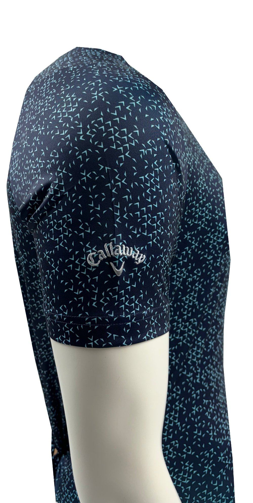 Callaway All Over Chev Print Graphic Polo Shirt - Peacoat Navy