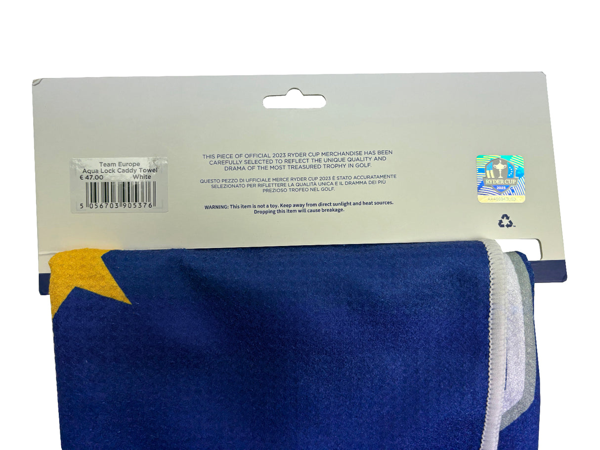 2023 Ryder Cup Team Europe Aqua Lock Caddy Towel
