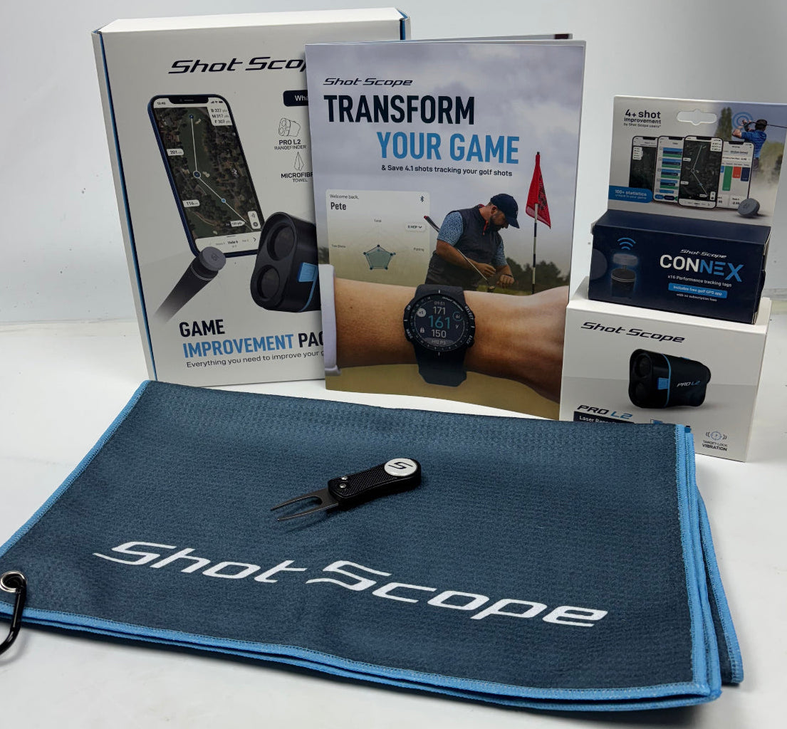 Shot Scope Game Improvement Pack - Pro L2 Laser Range Finder & Connex Tags