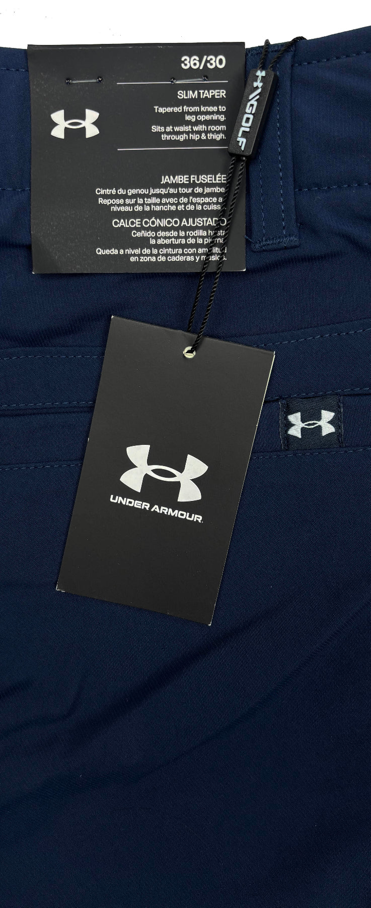 Under Armour EU Tech SLIM Tapered Golf Trousers - Navy