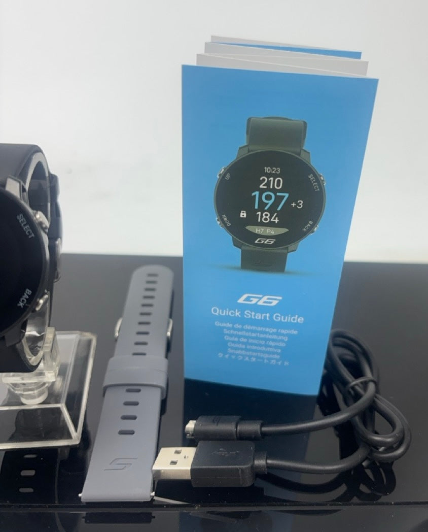Used Once - Shot Scope G6 GPS Golf Watch - Full Hole Maps