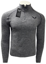 Castore Seamless Performance Golf 1/4 Zip - Charcoal Marl