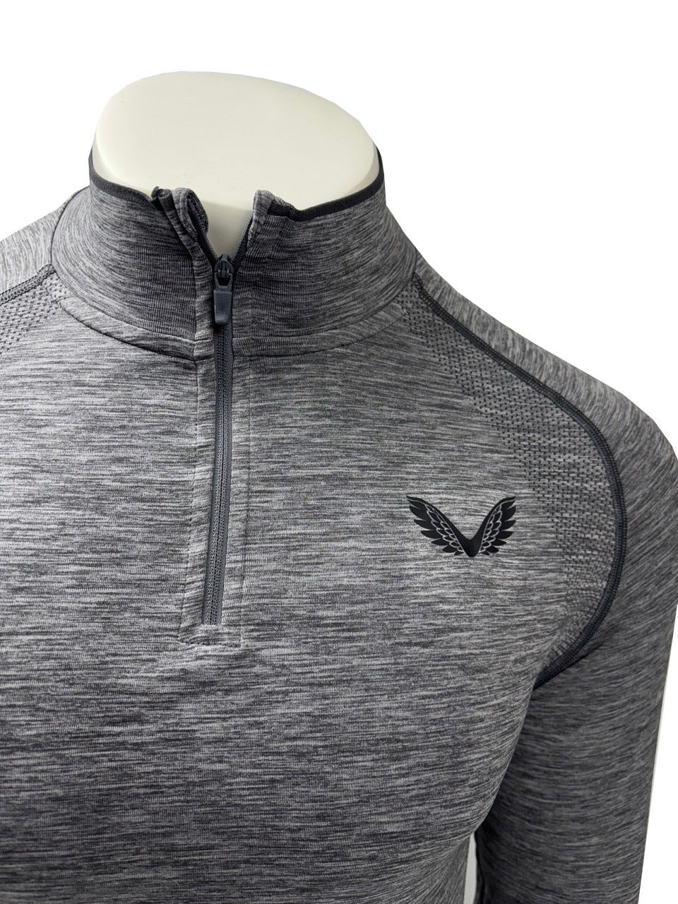 Castore Seamless Performance Golf 1/4 Zip - Charcoal Marl