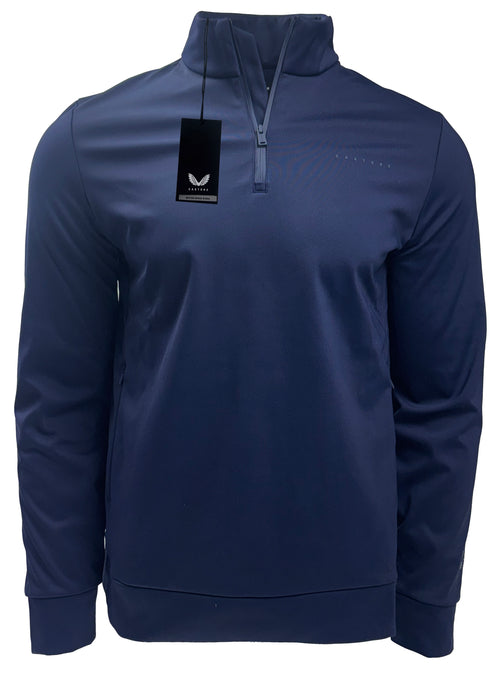 Castore Garcia Premium Performance Golf 1/4 Zip Soft Shell - Midnight Navy