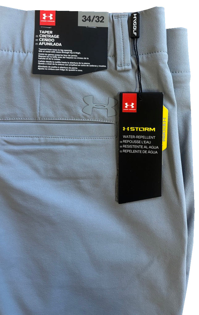 Under Armour Iso-Chill Tapered Golf Trousers - Grey