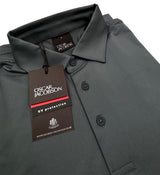 Oscar Jacobson Bullock Tech Golf Polo Shirt - Pewter Grey