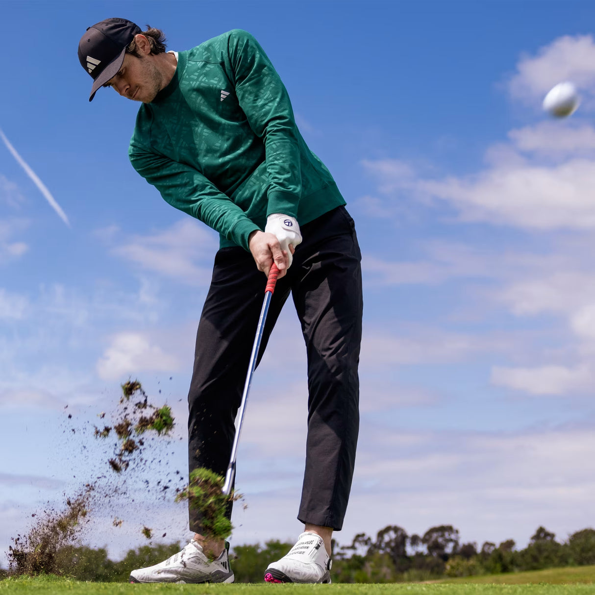 Adidas Ultimate 365 Tour Sweatshirt - Collegiate Green