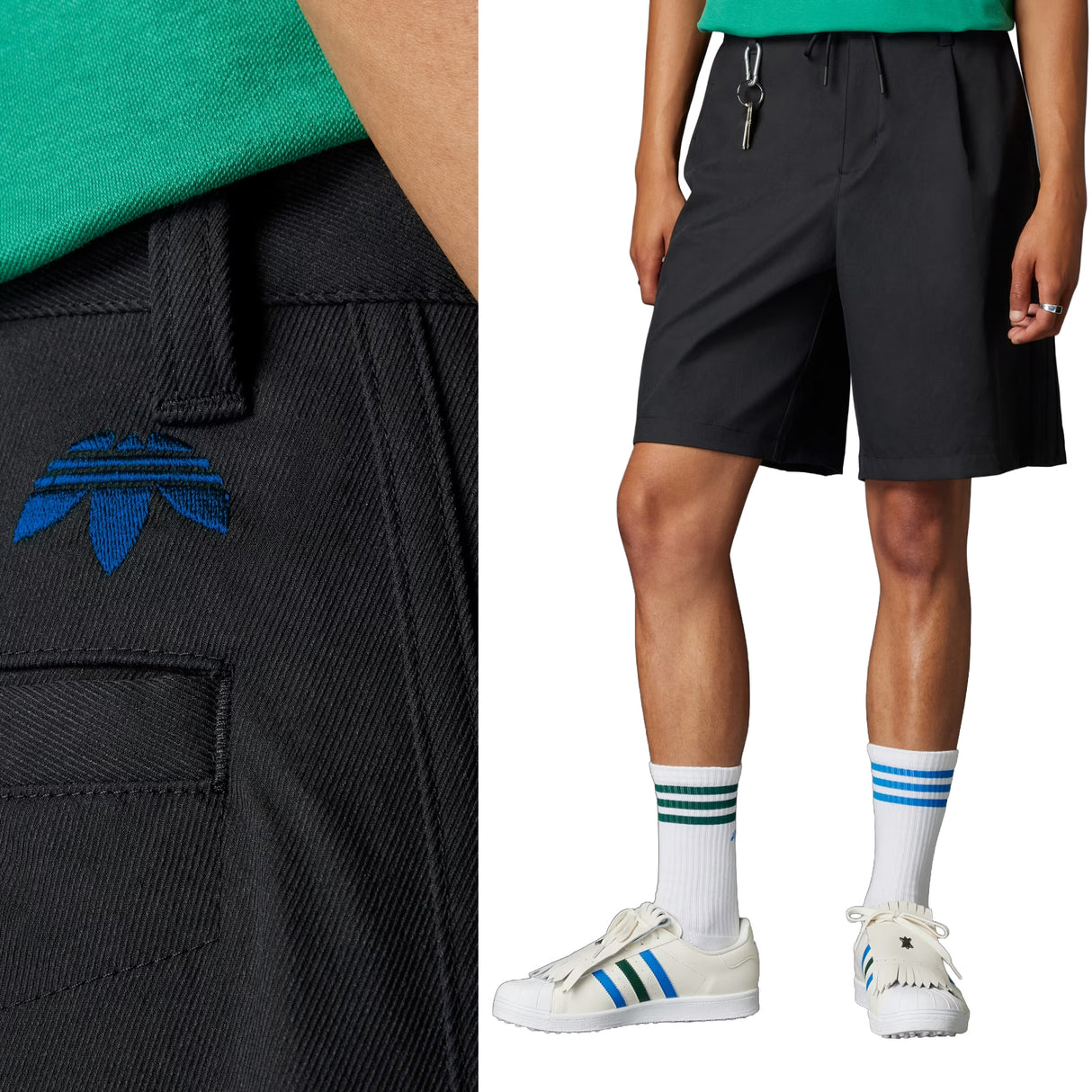 Adidas Originals X Rolling Links LTD Edition Golf Shorts - Loose - Black