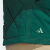 Adidas Go-To Quilted DWR Full Zip Golf Vest - Core Green