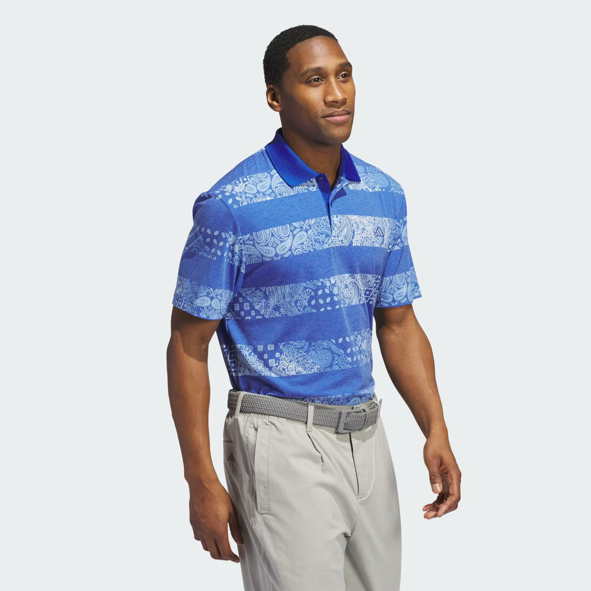 Adidas Go-To Printed Polo Shirt - Royal Blue