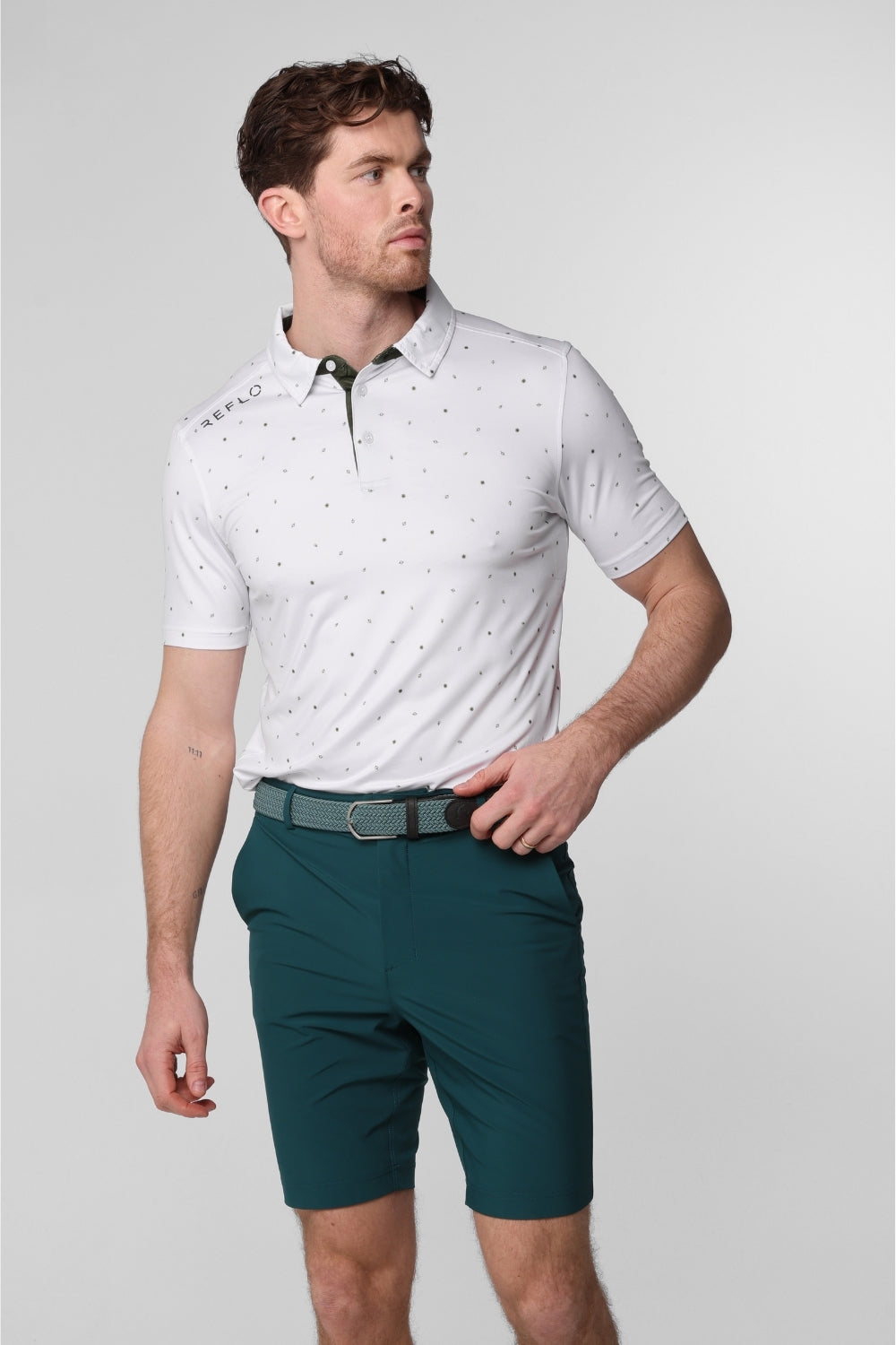 Reflo Icarian 2.0 Performance Tech Golf Shorts - Warm Green