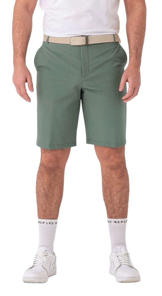 Reflo Icarian Performance Tech Golf Shorts - Dark Forest Green