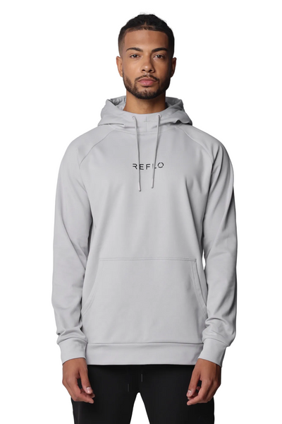 Reflo Lapter Recycled Performance Golf Hoodie - Rock Grey