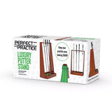 Perfect Practice Golf Luxury Wooden Putter Stand - Holds 6 Putters