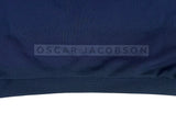 Oscar Jacobson Longton 1/4 Zip Waffle Tech Fleece Pullover - Navy