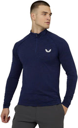 Castore Seamless Tour Performance Golf 1/4 Zip - Midnight Navy Marl