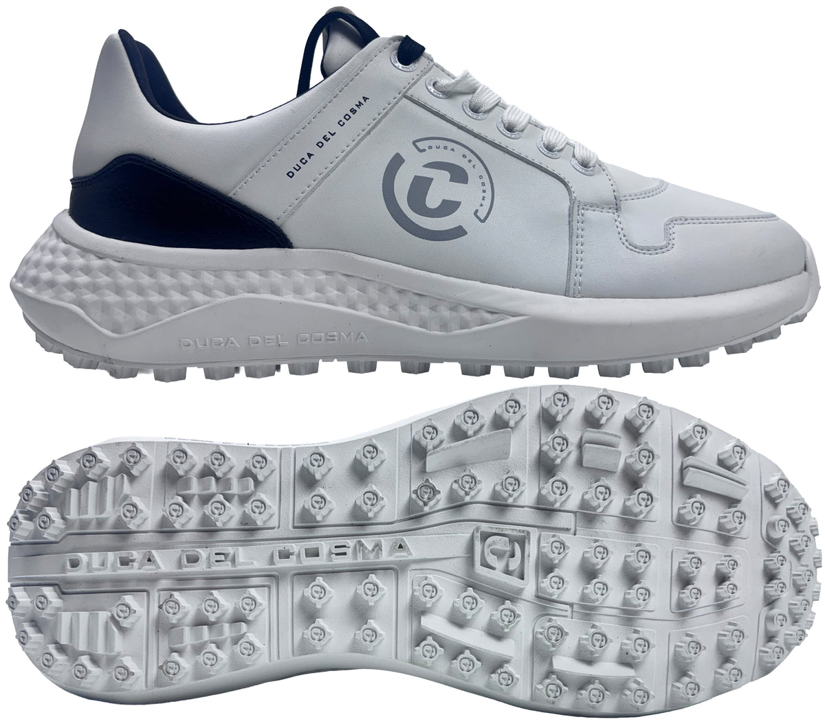 Duca Del Cosma Novara Spikeless Golf Shoes - SAMPLE - White / Black