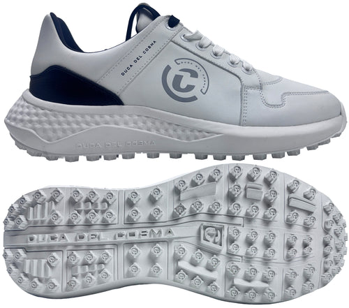 Duca Del Cosma Novara Spikeless Golf Shoes - SAMPLE - White / Black