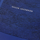 Oscar Jacobson Lexington Tour Heathered 1/4 Zip Pullover - Electric Blue