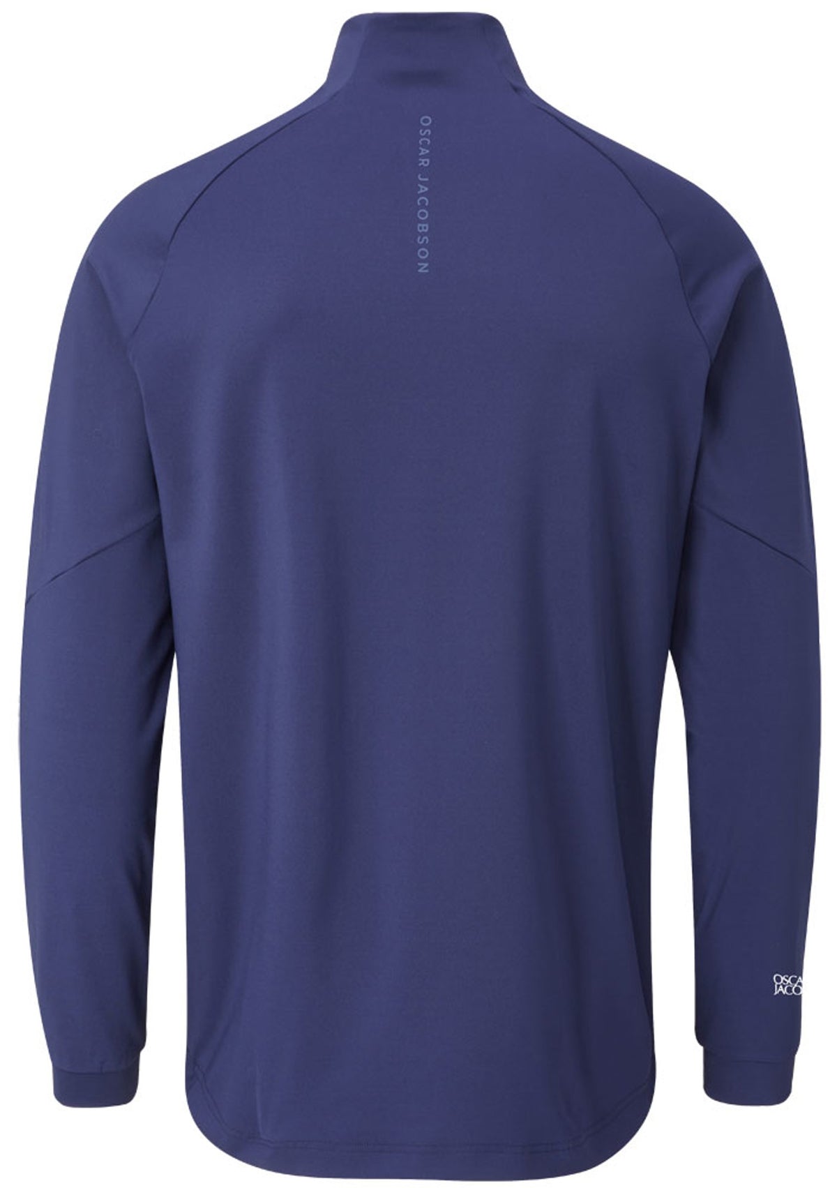 Oscar Jacobson Lexington Tour Heathered 1/4 Zip Pullover - Navy