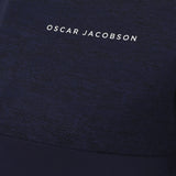 Oscar Jacobson Lexington Tour Heathered 1/4 Zip Pullover - Navy
