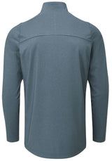 Oscar Jacobson Lawton Tour Marl 1/4 Zip Pullover - China Blue Marl