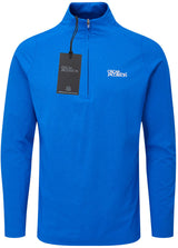 Oscar Jacobson Lawton Tour Marl 1/4 Zip Pullover - Electric Blue Marl