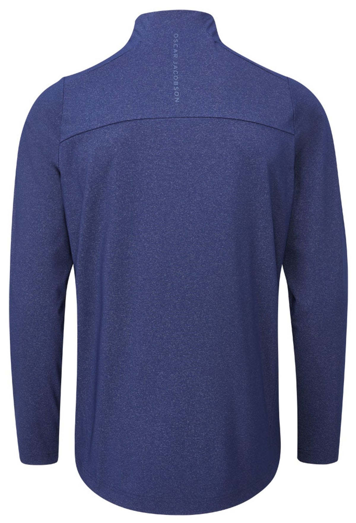 Oscar Jacobson Lawton Tour Marl 1/4 Zip Pullover - Navy Marl