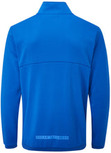 Oscar Jacobson Longton 1/4 Zip Waffle Tech Fleece Pullover - Electric Blue