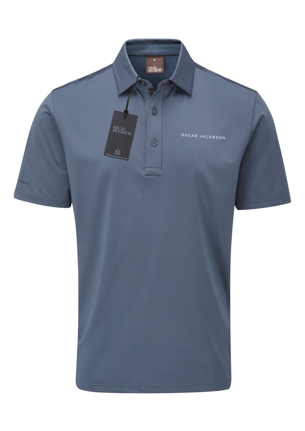 Oscar Jacobson Chap II Tour Golf Polo Shirt - China Blue