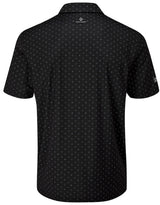 Oscar Jacobson Wellington All Over Print Golf Polo Shirt - Black